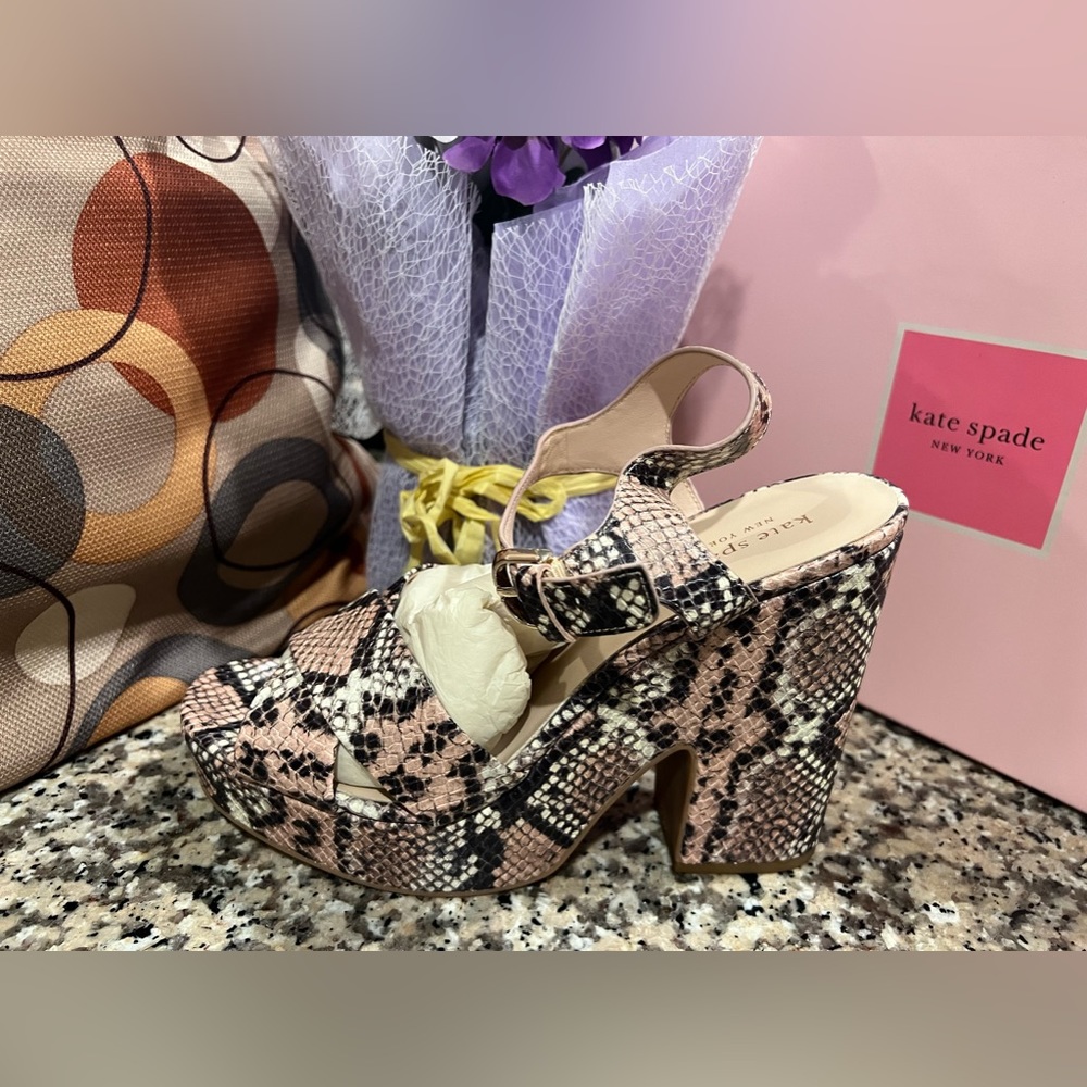 Kate Spade Womens Grace Leather Dressy Platforms